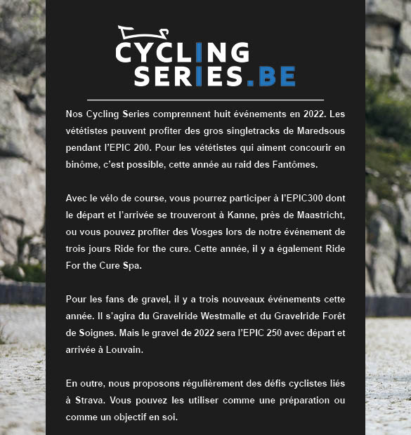 Category Cycling Series